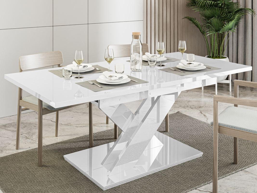 Biały stół 180 cm do jadalni rozkładany BALTIC TABLE