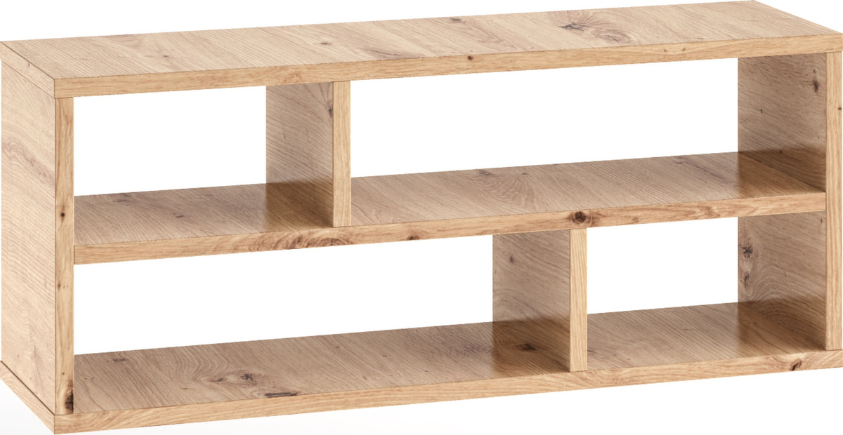 Półka wisząca 80 cm na książki do salonu LERON dąb artisan