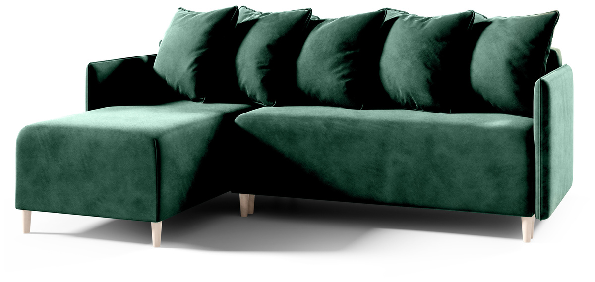 Nowoczesny narożnik do salonu z funkcją spania ELIA