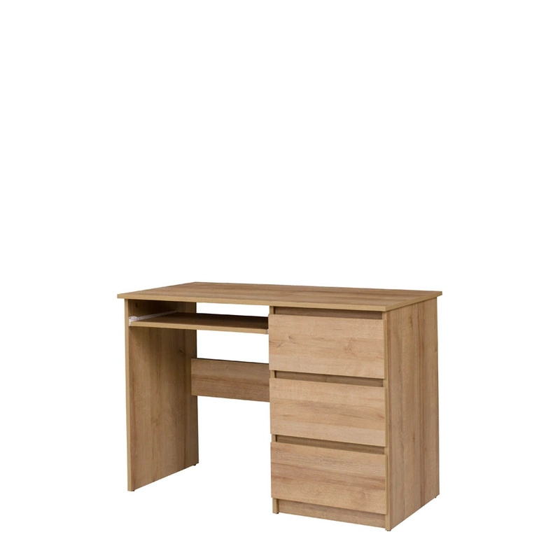 Nowoczesne biurko z podstawką pod klawiaturę dąb riviera COSTA