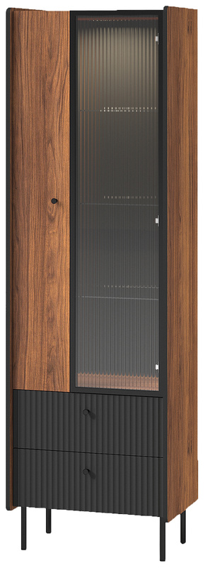 Nowoczesna witryna z dwoma szufladami 60 cm PINNACLE