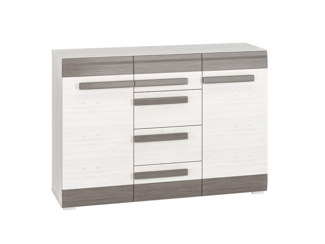 Pojemna nowoczesna komoda z szufladami 138 cm BLANCO