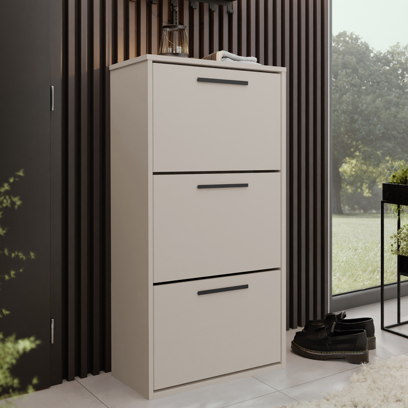 Kaszmirowa szafka na buty 59 cm do przedpokoju stojąca ANVER