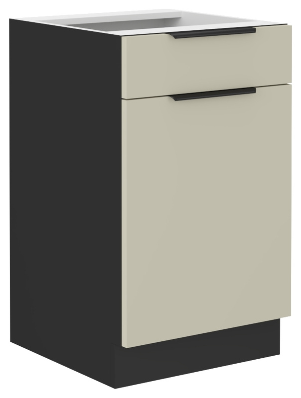 Szafka kuchenna stojąca z szufladą 50 cm ANES kaszmir