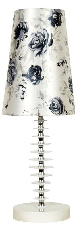 Biała lampka stołowa gabinetowa do biurka CUERO