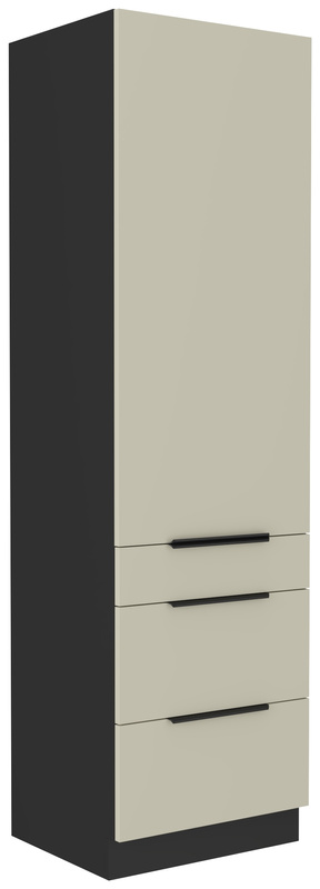 Szafka słupek kuchenny z szufladami 60 cm ANES kaszmir