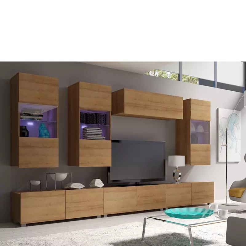 Zestaw mebli do salonu dąb złoty MODERN 11