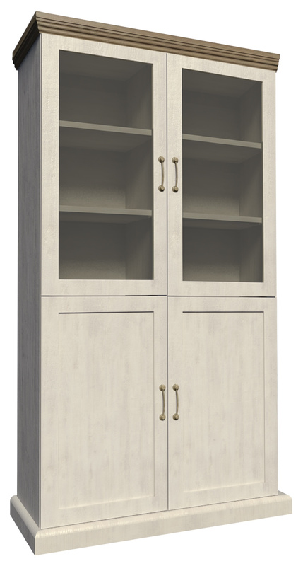 Witryna do salonu z szafką ROZANO