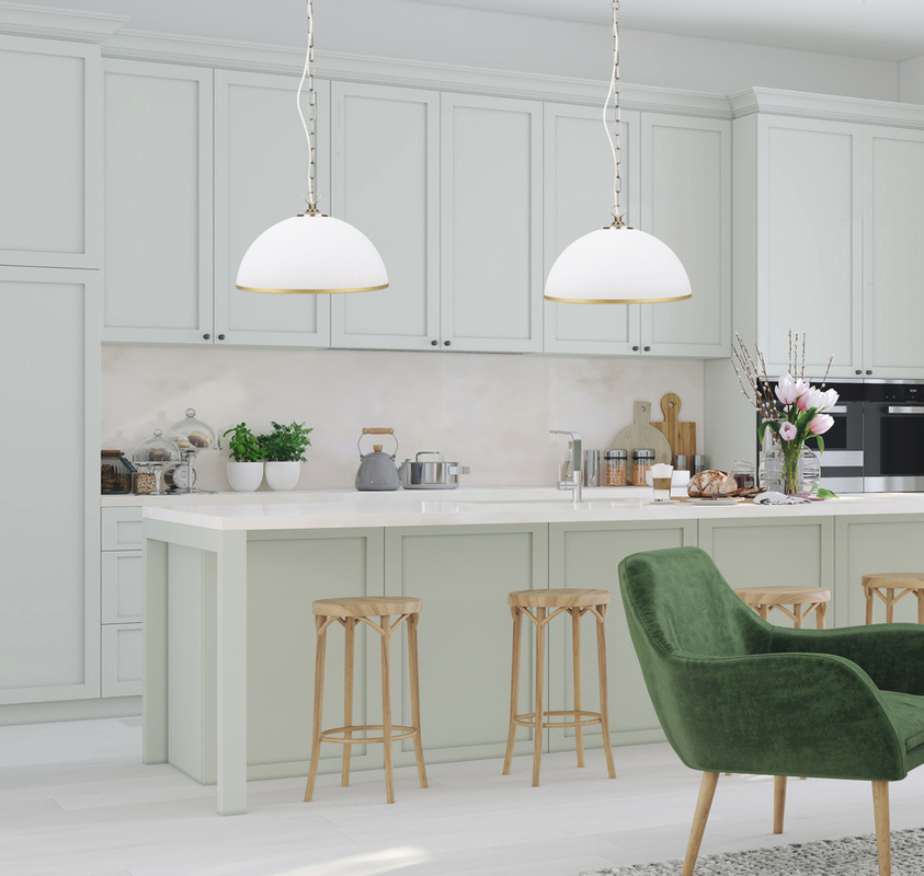 Brązowo-biała lampa wisząca regulowana do salonu SUGAR szkło 1xE27