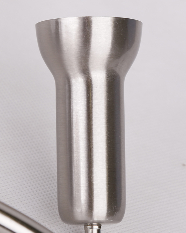 Srebrny kinkiet ścienny 3-płomienny nad lustro ARC metal E14