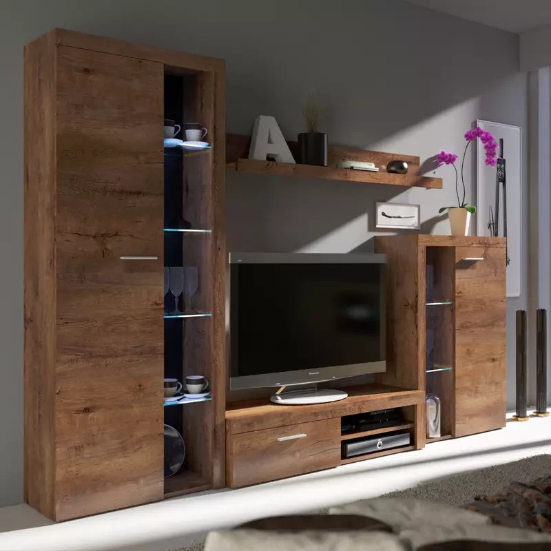 Nowoczesna Meblościanka Dąb Lefkas SAMBA