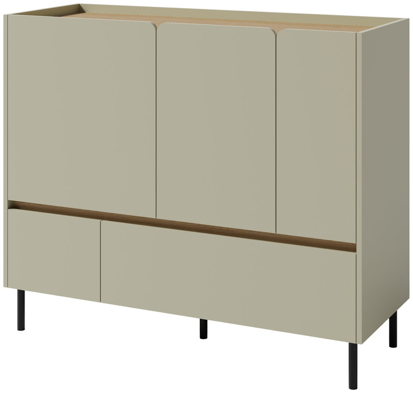 Nowoczesna komoda na nóżkach 120 cm z szufladami młodzieżowa LISSARO