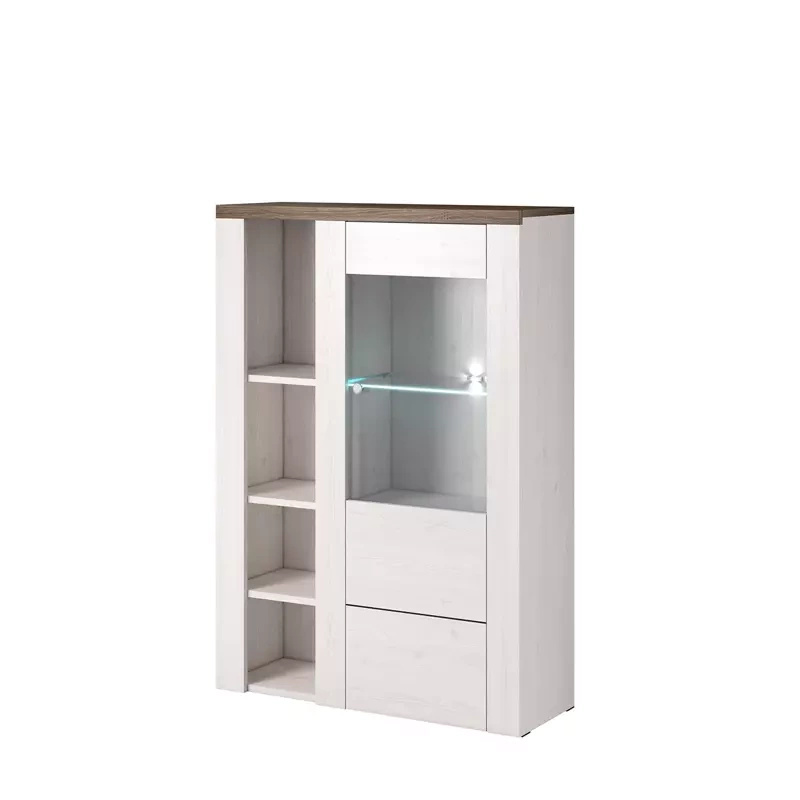 Nowoczesna witryna niska LARONA modrzew Sibiu