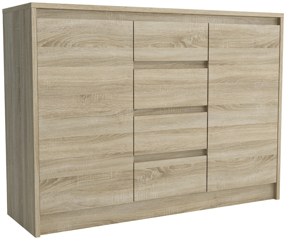 Nowoczesna komoda dąb sonoma z szufladami 112,5 cm ARTEGO