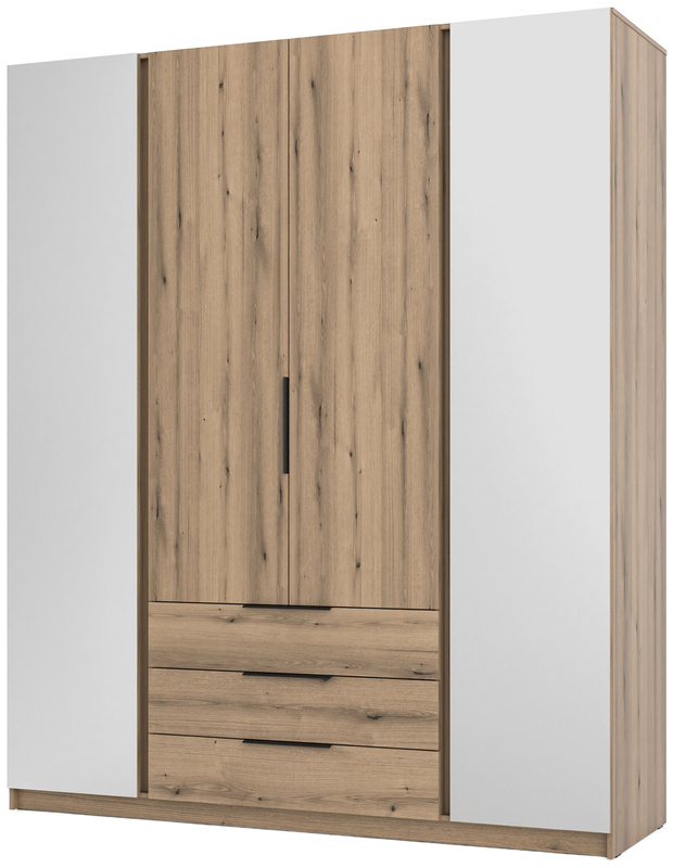 Nowoczesna czterodrzwiowa szafa uchylna z lustrem 200 cm KARAT