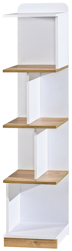 Nowoczesny regał otwarty do pokoju dziecięcego 35 cm LUMINOUS biały