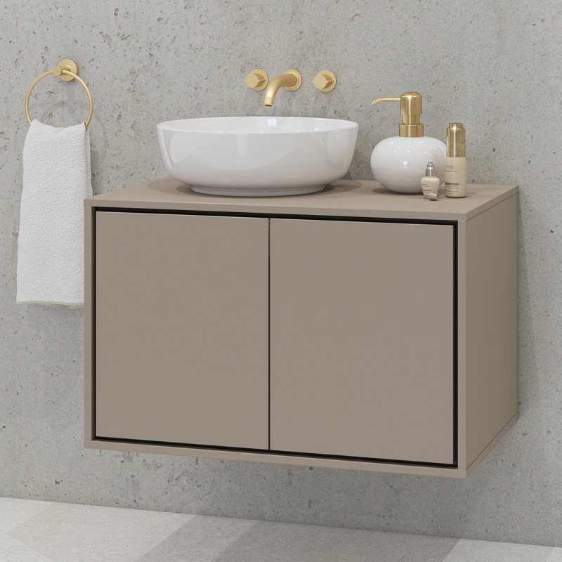 Szafka wisząca pod umywalkę do łazienki 78 cm IRVINE congo