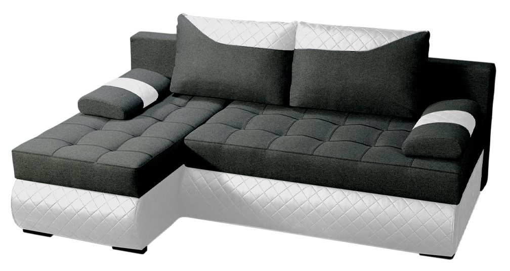 Mały narożnik z funkcją spania na sprężynach do salonu KASTELL