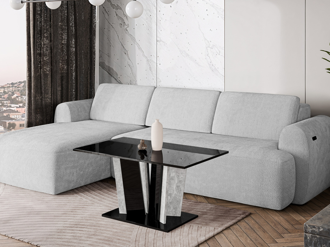 Stolik kawowy do salonu 100x60 cm DENOS czarny