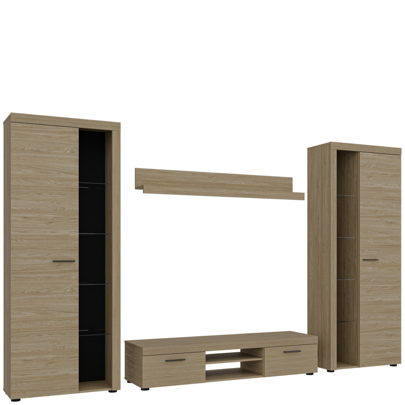 Meblościanka do salonu SAMBA BIG dąb olejowany