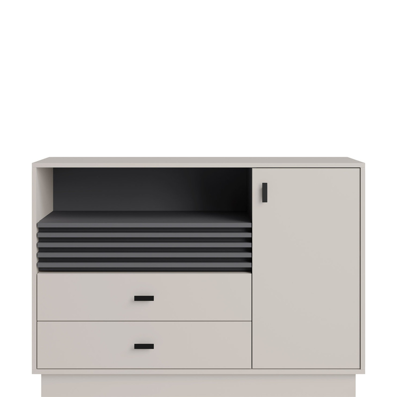 Komoda 120 cm do salonu z szufladami kaszmir AGRA