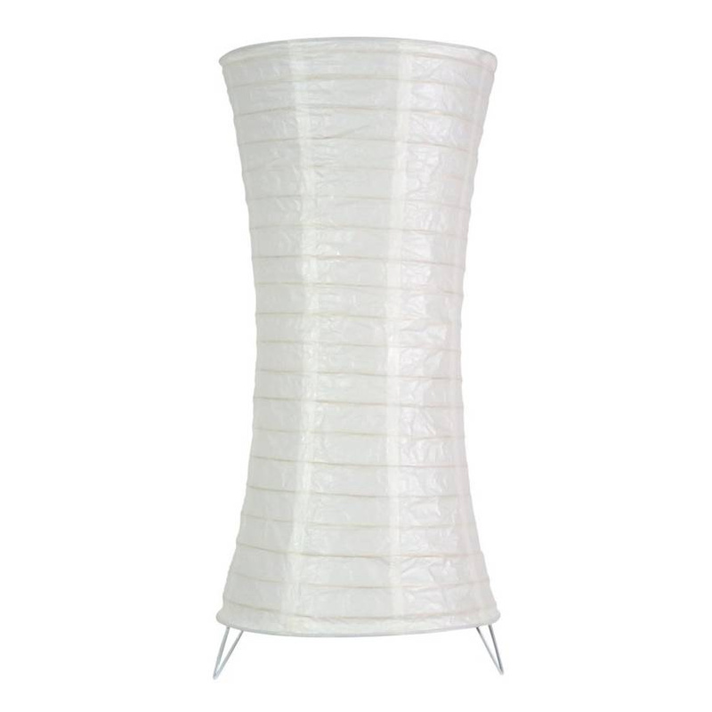 Biała lampka stojąca papierowa nocna do sypialni TAI 64 cm