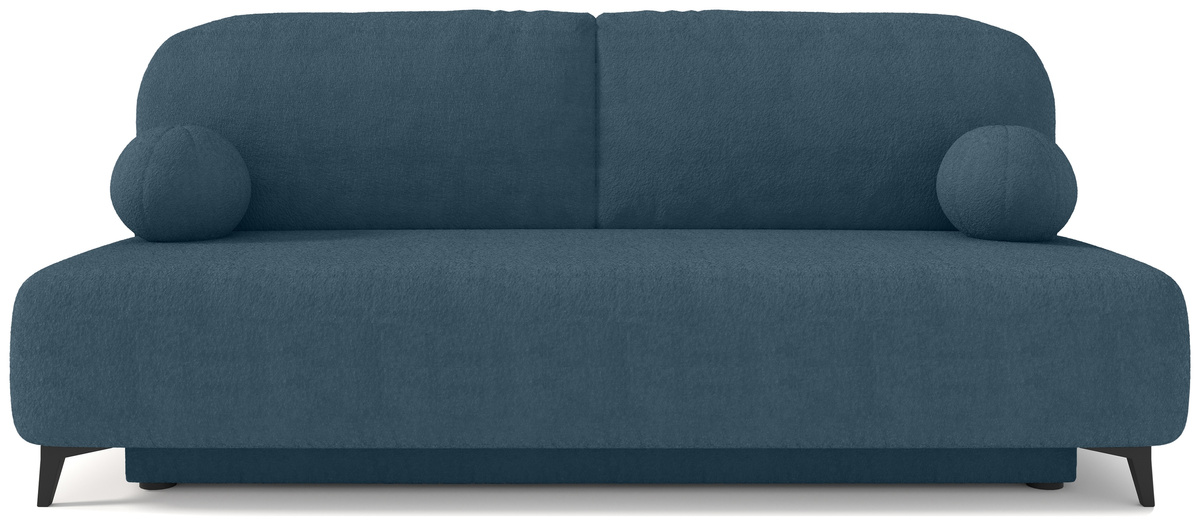 Granatowa sofa z funkcją spania do salonu SILVIO