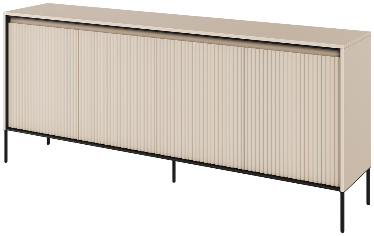 Duża komoda z frezowanymi frontami do salonu TREND