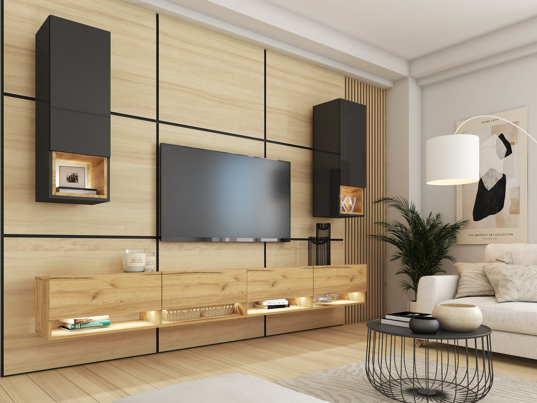 Nowoczesna meblościanka do salonu PREMIUM