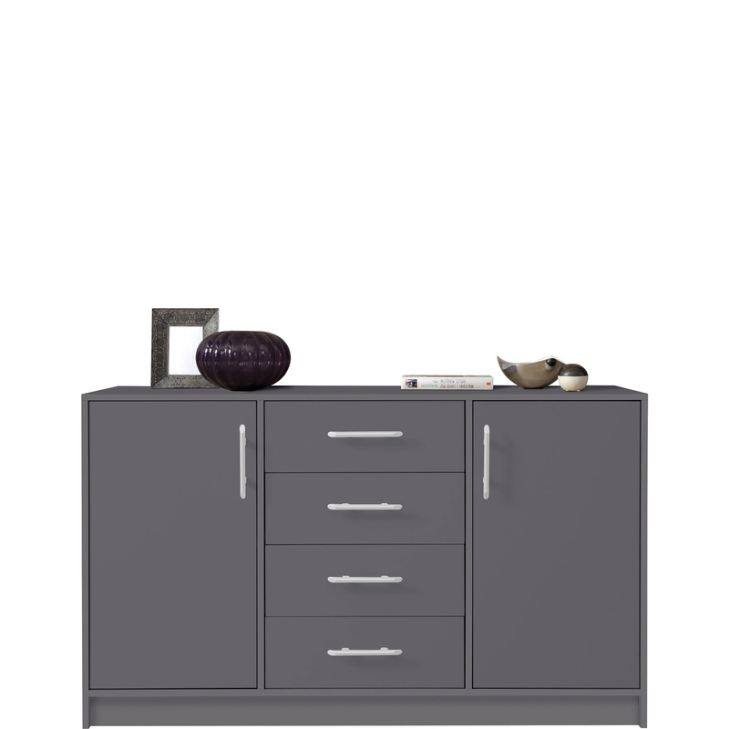 Nowoczesna komoda z szufladami i półkami 140 cm SEVAS