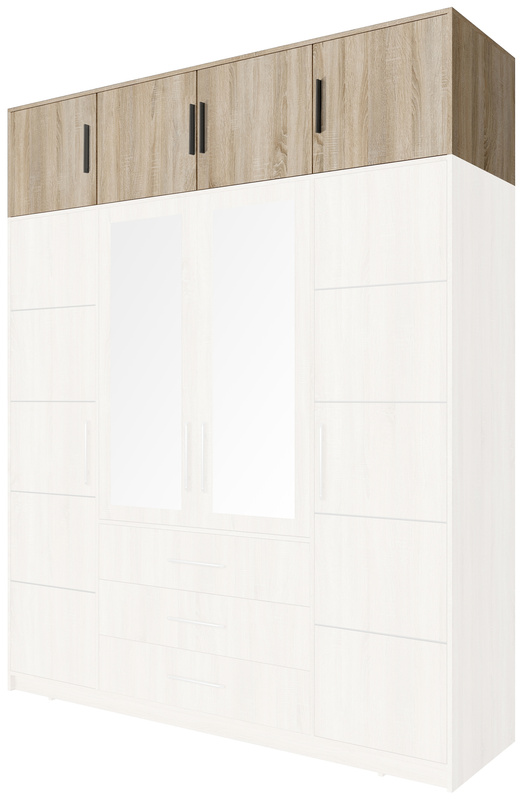 Nadstawka do szafy 240 cm BILL dąb sonoma