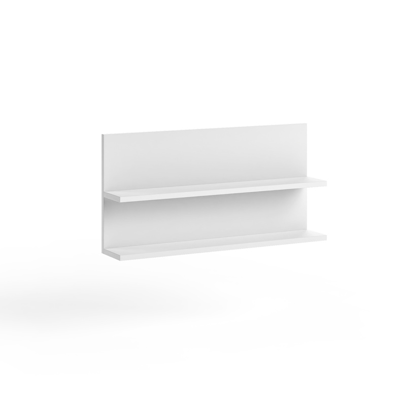 Biała półka wisząca na książki 80 cm do salonu FIORA