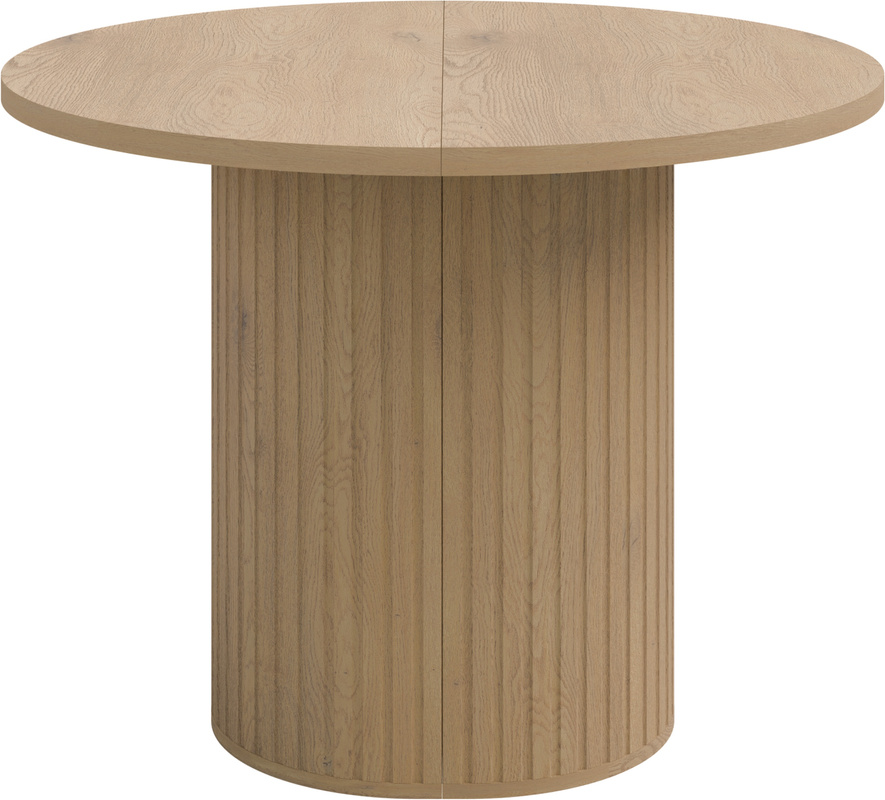 Rozkładany stół do jadalni 100x100 cm owalny ONELIO dąb cremona