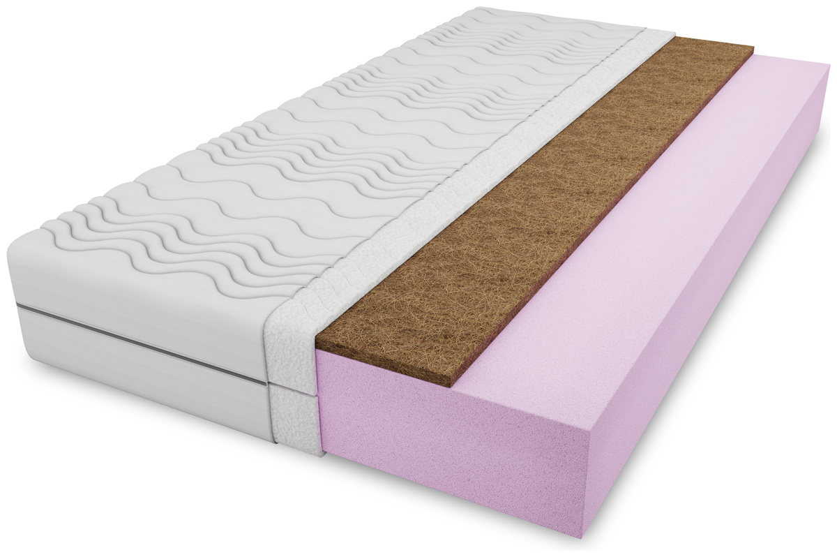 Dwuosobowy materac piankowy 160x200 cm LUXY twardy