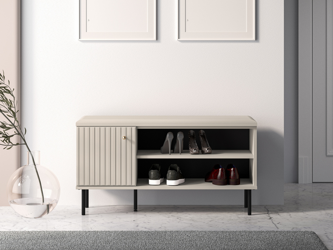 Duża szafka na buty do przedpokoju SOPHIE cashmere