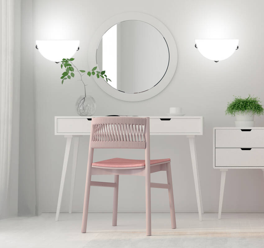 Biało-srebrna lampa sufitowa plafon do salonu SARA metal szkło