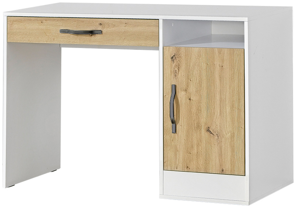 Młodzieżowe biurko z szufladą 120 cm PULSA dąb artisan