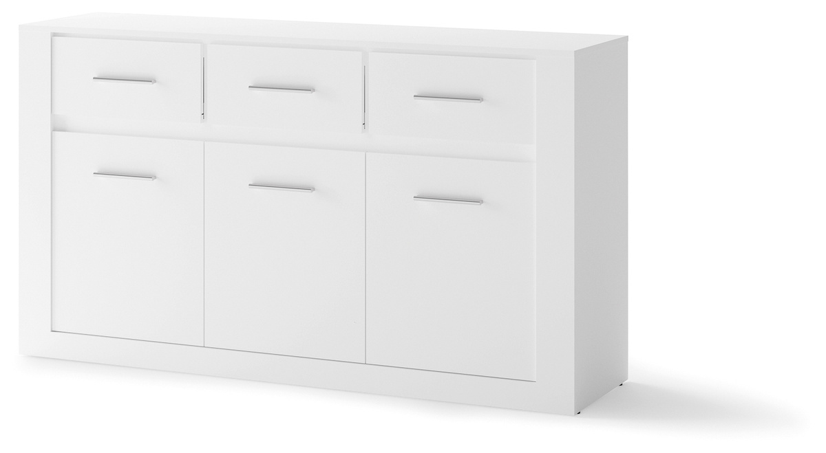 Pojemna komoda 160 cm drzwi szuflady półki IDEA