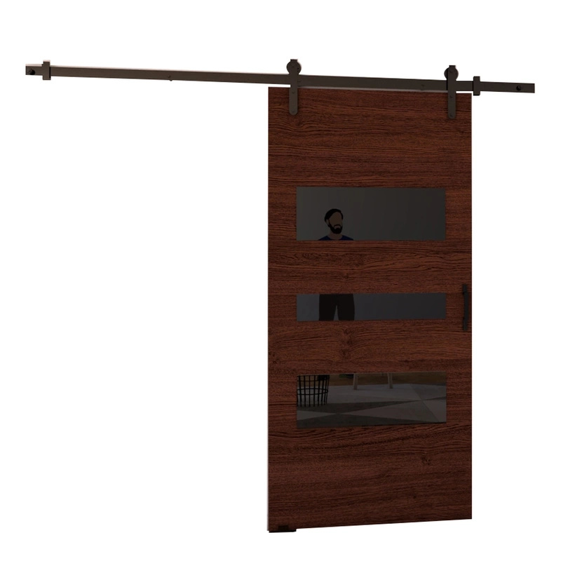 Drzwi przesuwne naścienne 100 cm do garderoby VASTO wenge