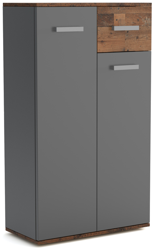 Dwudrzwiowa komoda z szufladą wąska 60 cm JOVITA