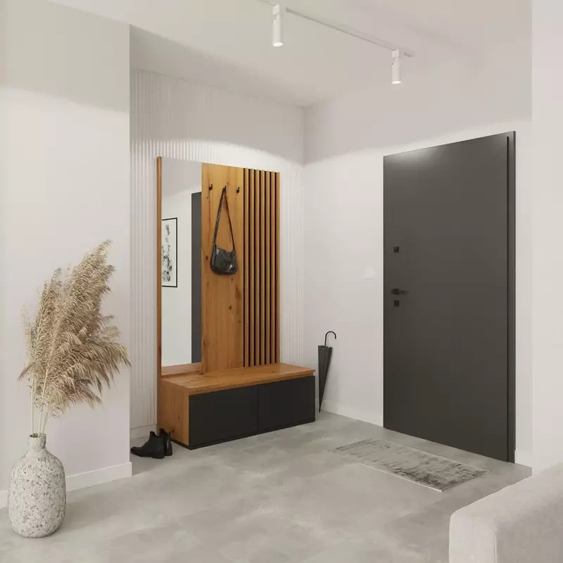 Garderoba do przedpokoju z lustrem NELGARI