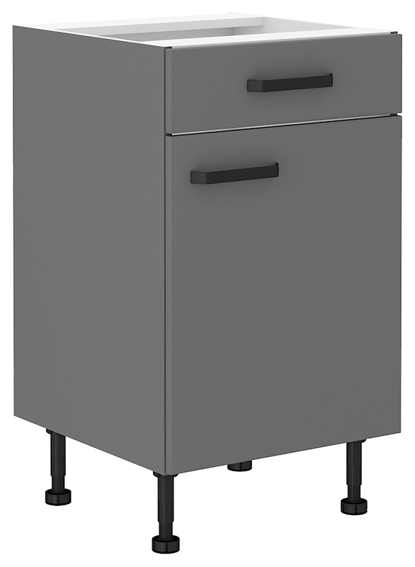 Stojąca szafka kuchenna z szufladą 50 cm NEPO antracyt