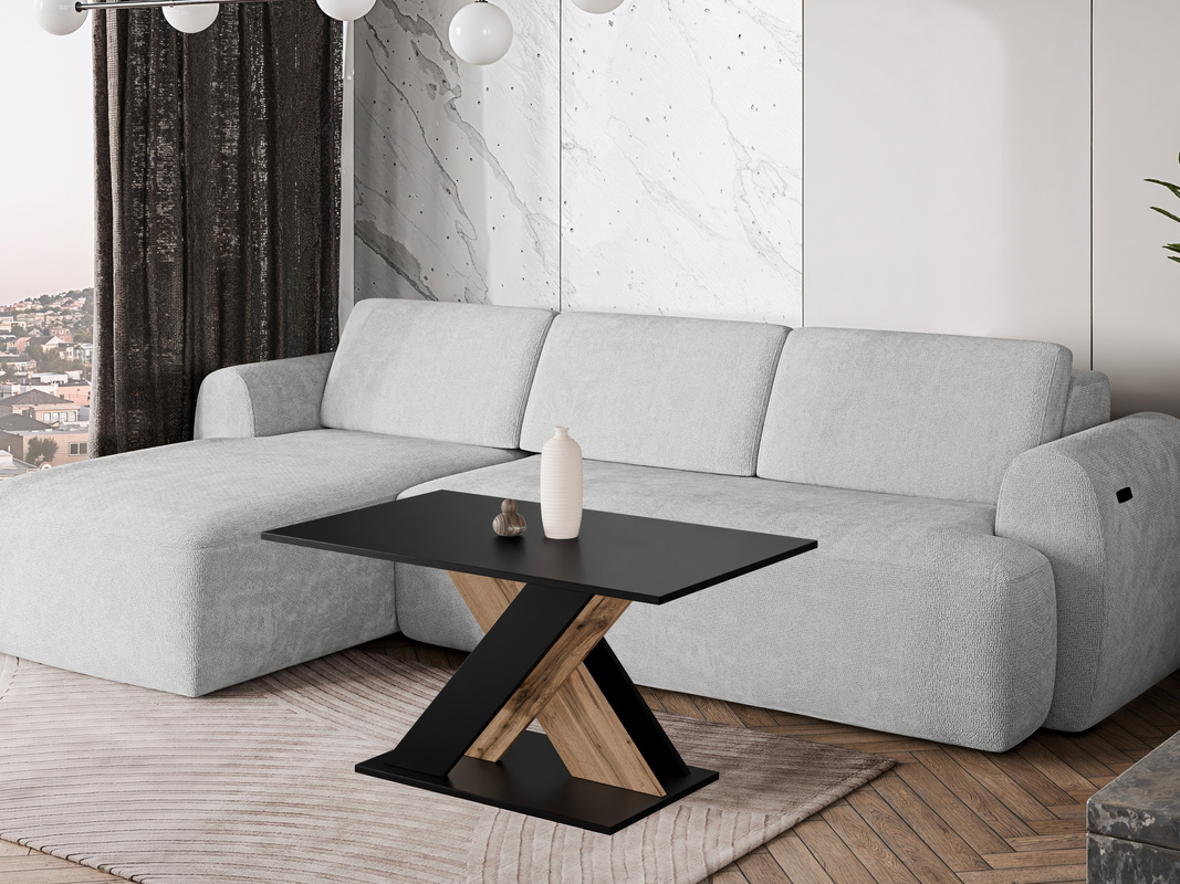 Stolik kawowy do salonu 60x110 cm TAPI czarny wotan