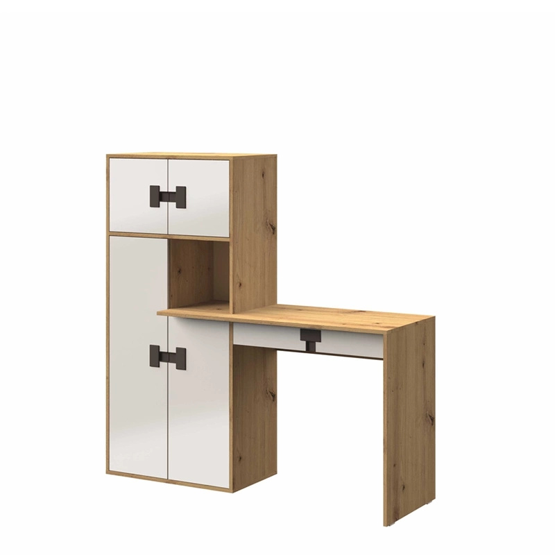 Biurko z regałem Dąb Artisan INDEKS