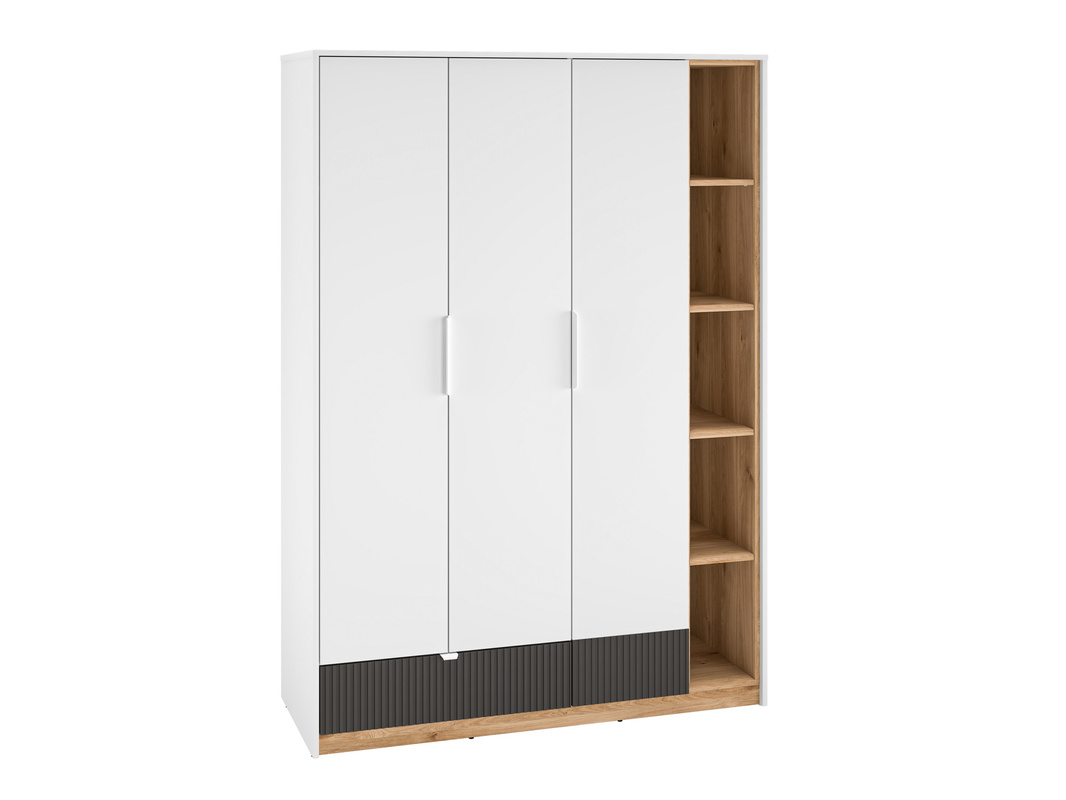 Pojemna nowoczesna szafa 138 cm do pokoju młodzieżowego TORINO