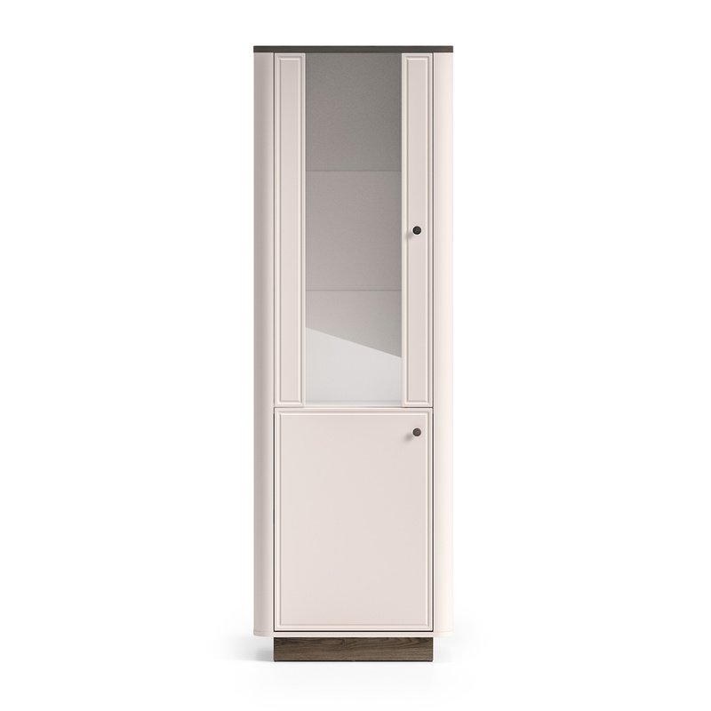 Witryna na alkohol szklana do salonu VILANO kaszmir