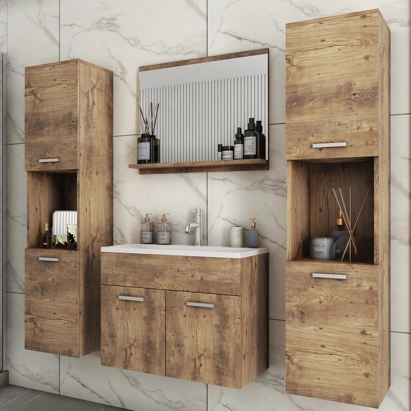 Meble łazienkowe lustro umywalka słupek REAL XL