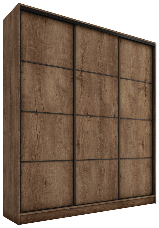 Szafa przesuwna do sypialni 180 cm LOFT MAX z półkami