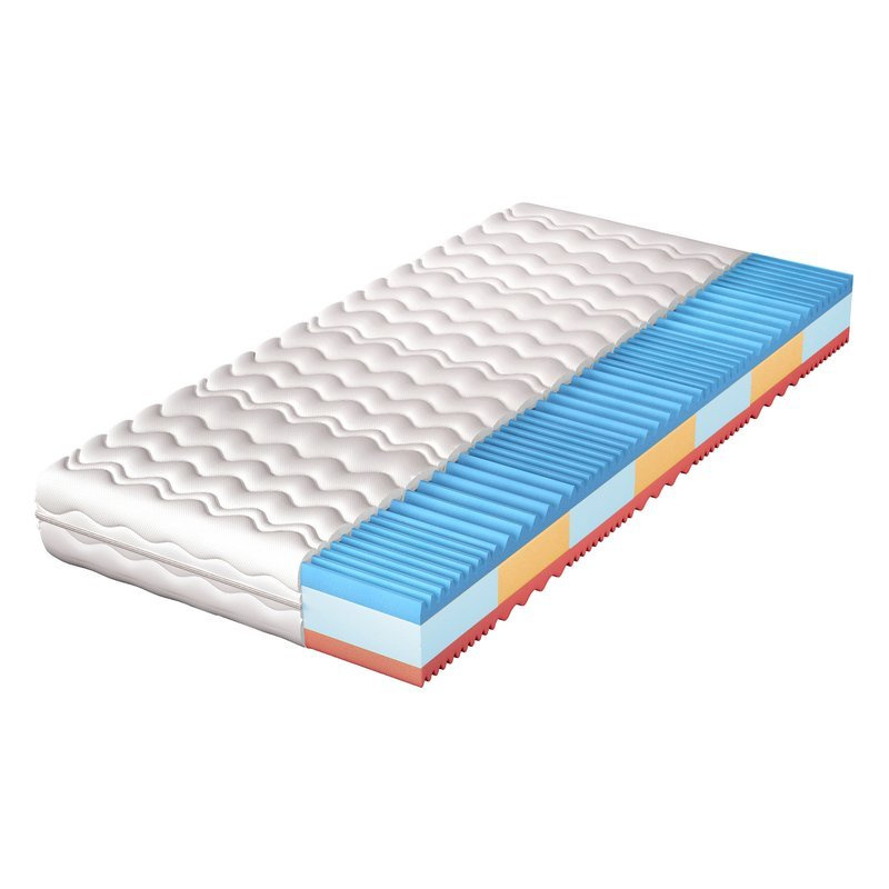 Materac piankowy 120x200 7 stref profilowany ELMO