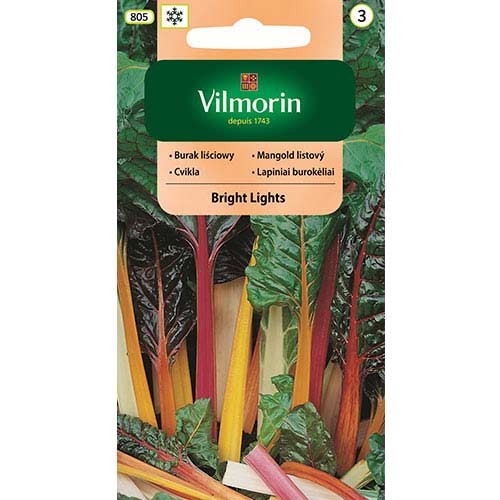 1 szt, Burak liściowy Bright Light Vilmorin - Nasiona: Ilość w opakowaniu: 1 g